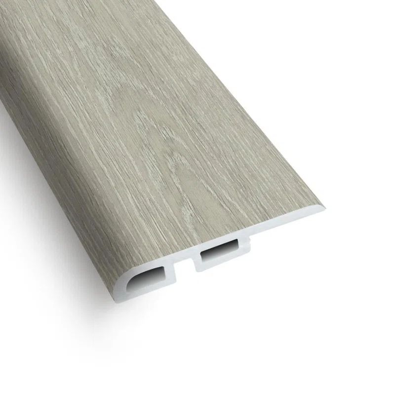 Reflection Light Gray Vinyl Flush Reducer Trim, 94'' Length