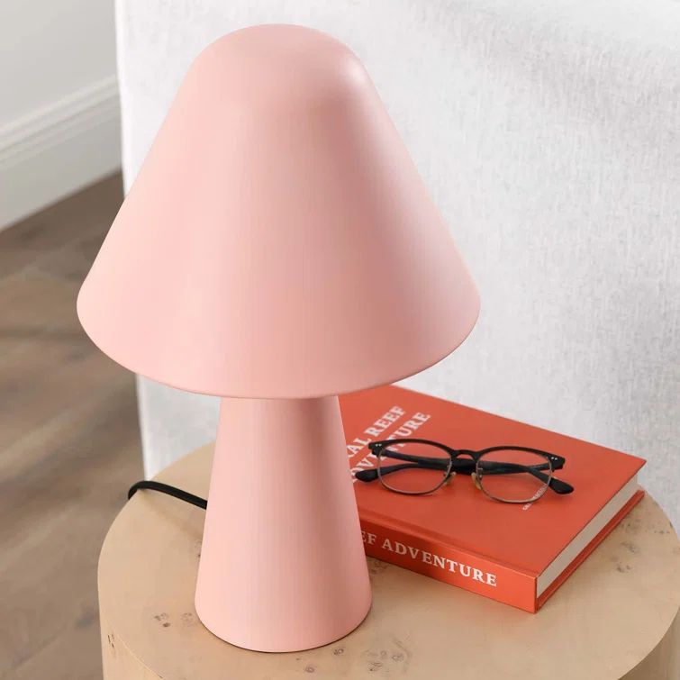 Green Metal Mushroom Adjustable Table Lamp