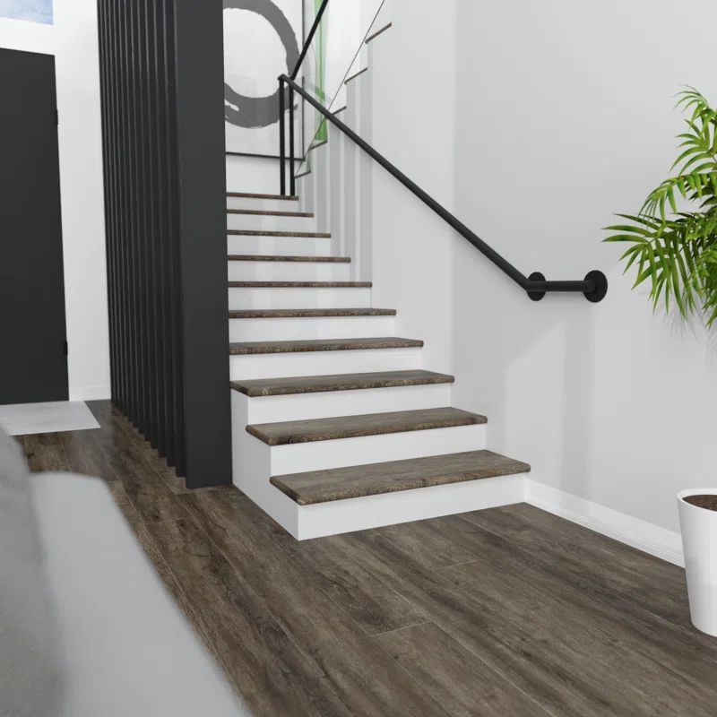 Offshore Oak Vinyl Square Edge Stair Tread 49.8" Length