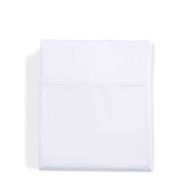 Twin White Egyptian Cotton Sateen Fitted Sheet