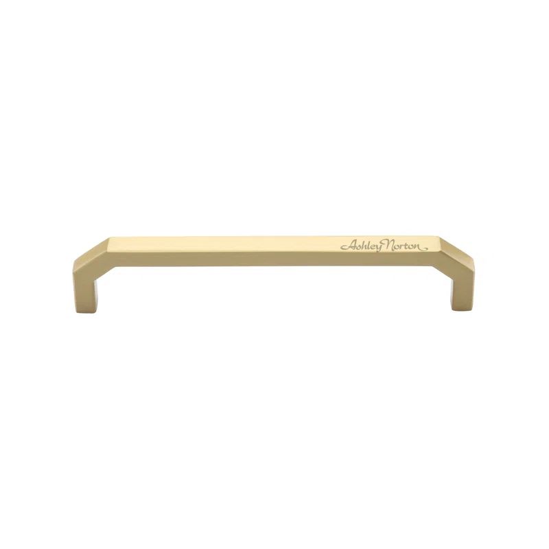 Satin Brass 8'' Dual Mount Bar Pull with Mounting Hardware