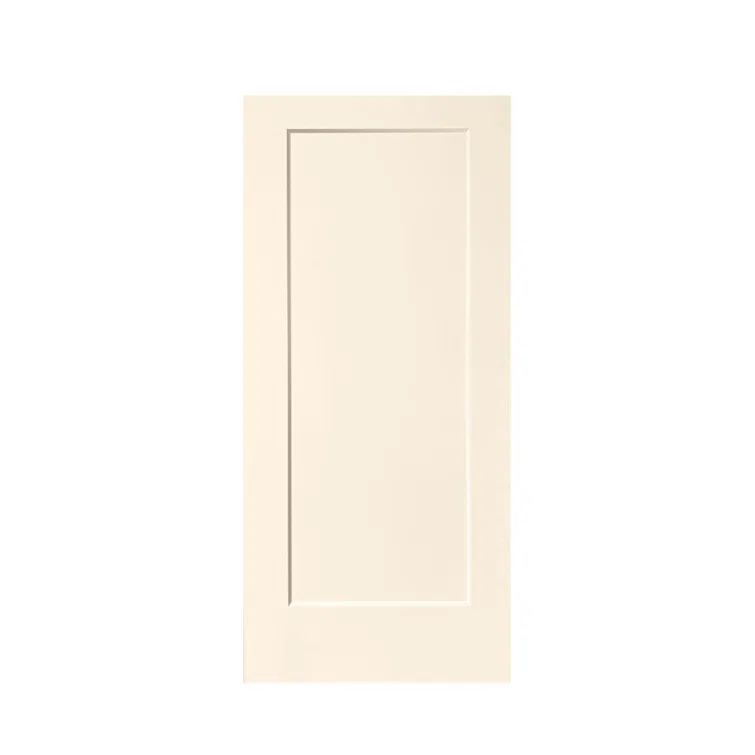 30" x 80" Beige Painted MDF 6-Panel Interior Slab Door
