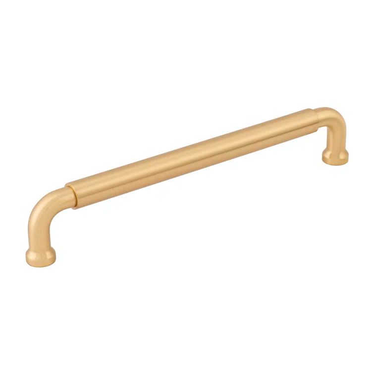 Satin Brass 7-9/16 Inch Bar Cabinet Pull