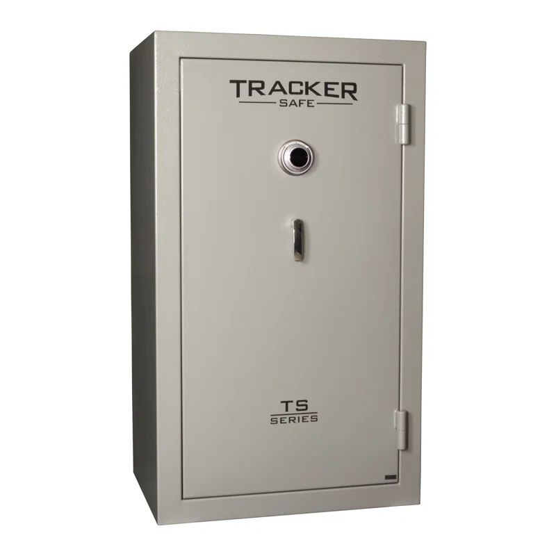Gray Fireproof 30-Gun Safe with Mechanical Dial Lock
