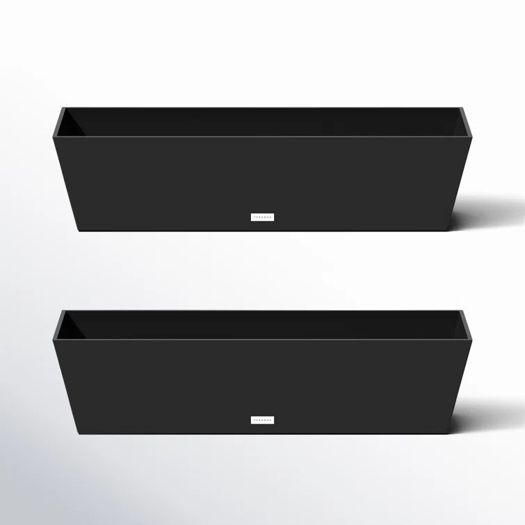 Veradek Pure Series Slate Finish 36" Window Box Planter