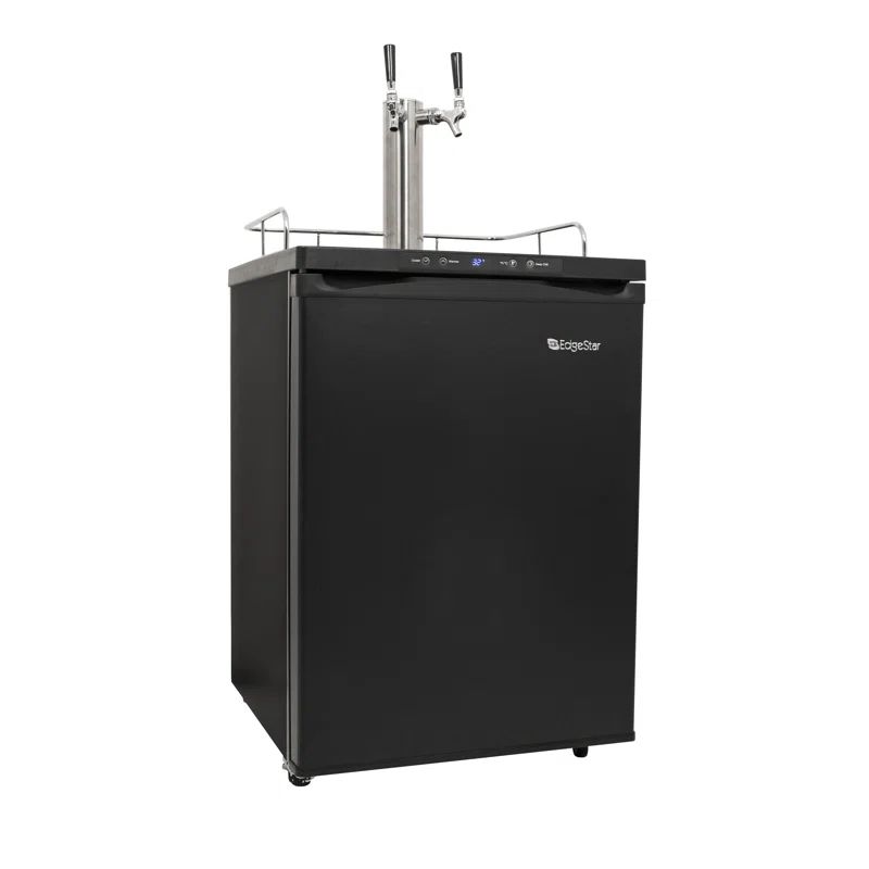 EdgeStar 24in Black Dual Tap Digital Display Kegerator