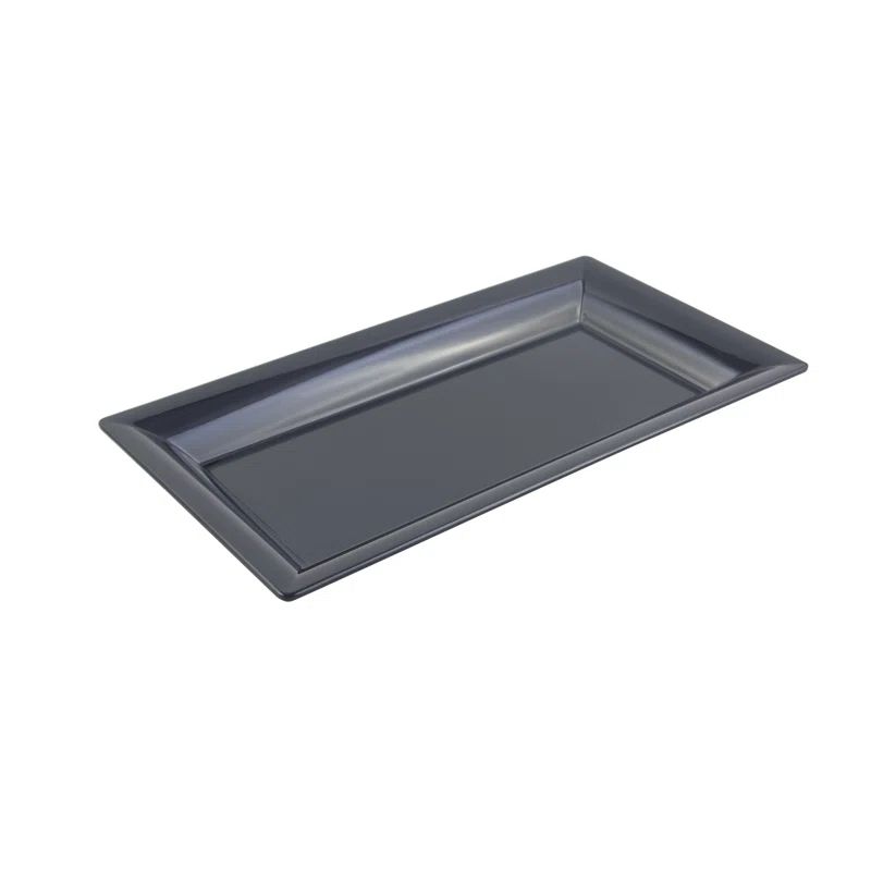Black Rectangular Melamine Serving Platter