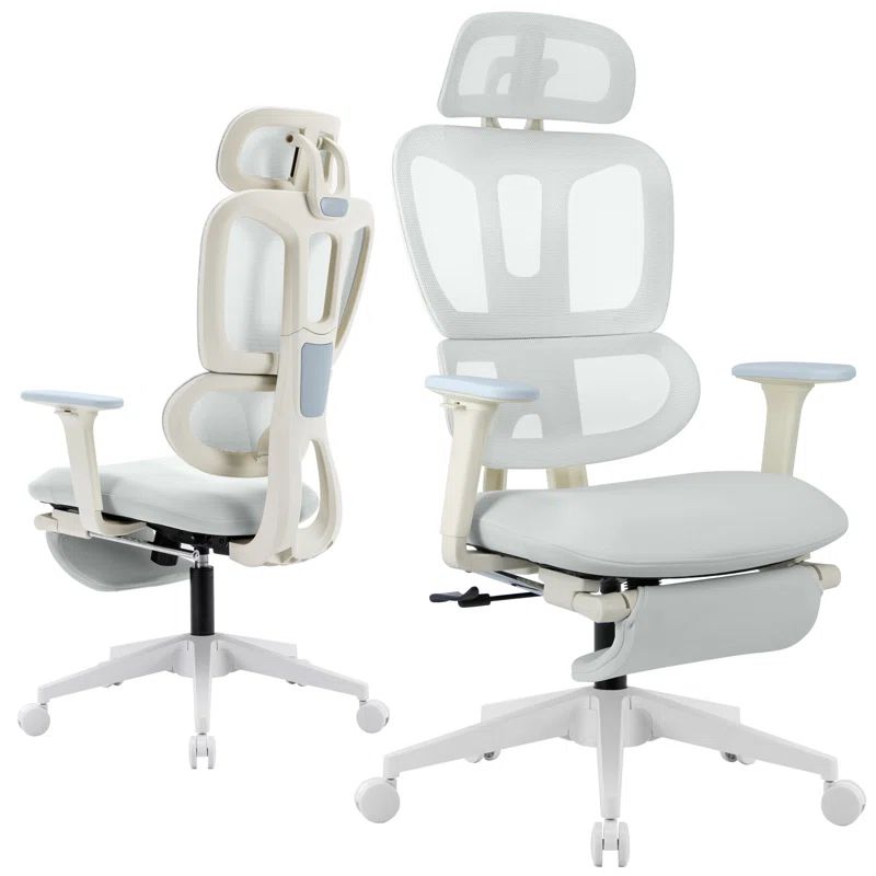 High Back Adjustable Gray Mesh Ergonomic Office Chair