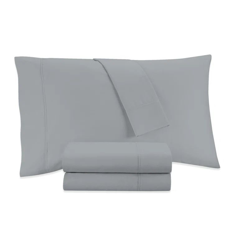 800 Thread Count Gray Cotton Queen Sheet Set