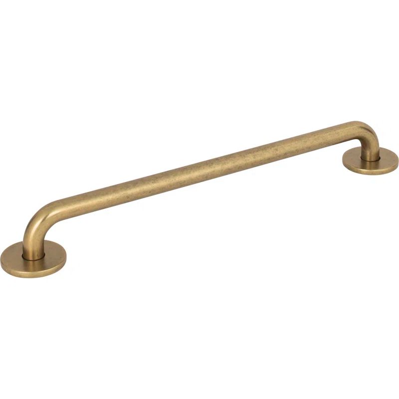 Vintage Brass 9 1/4" Modern Bar Handle with Mounting Hardware