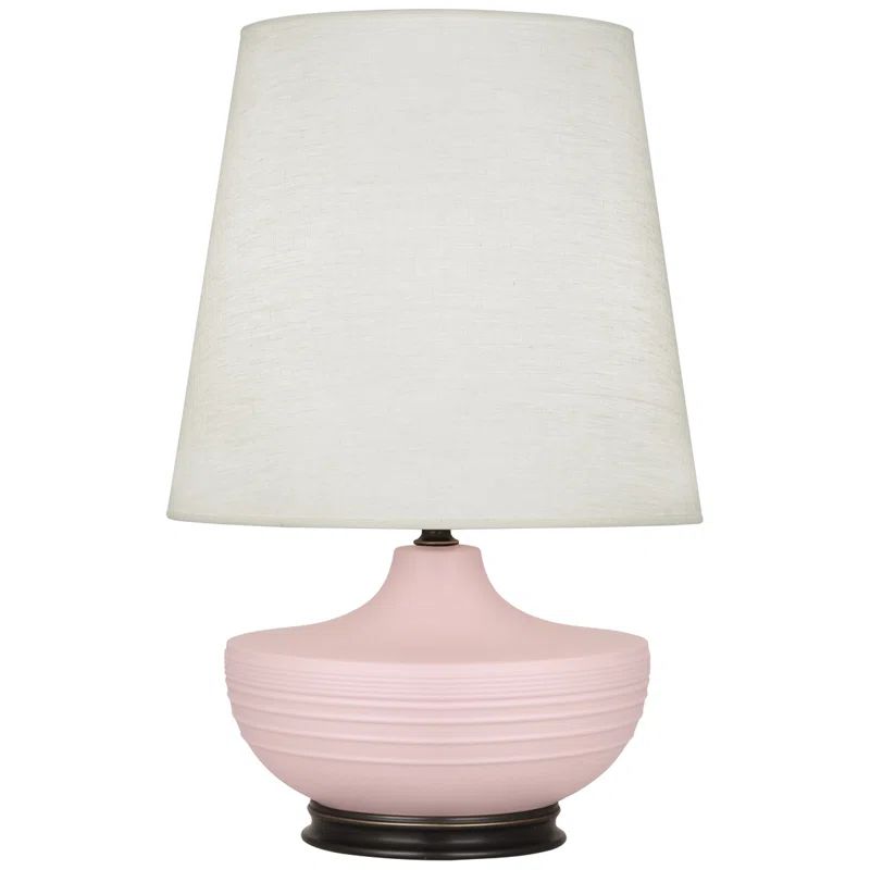 Nolan 27.5" Bronze and Woodrose Ceramic Table Lamp