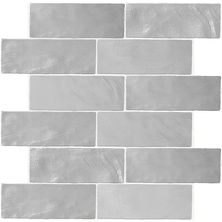 Duchess Glossy Gray Ceramic Subway Wall Tile