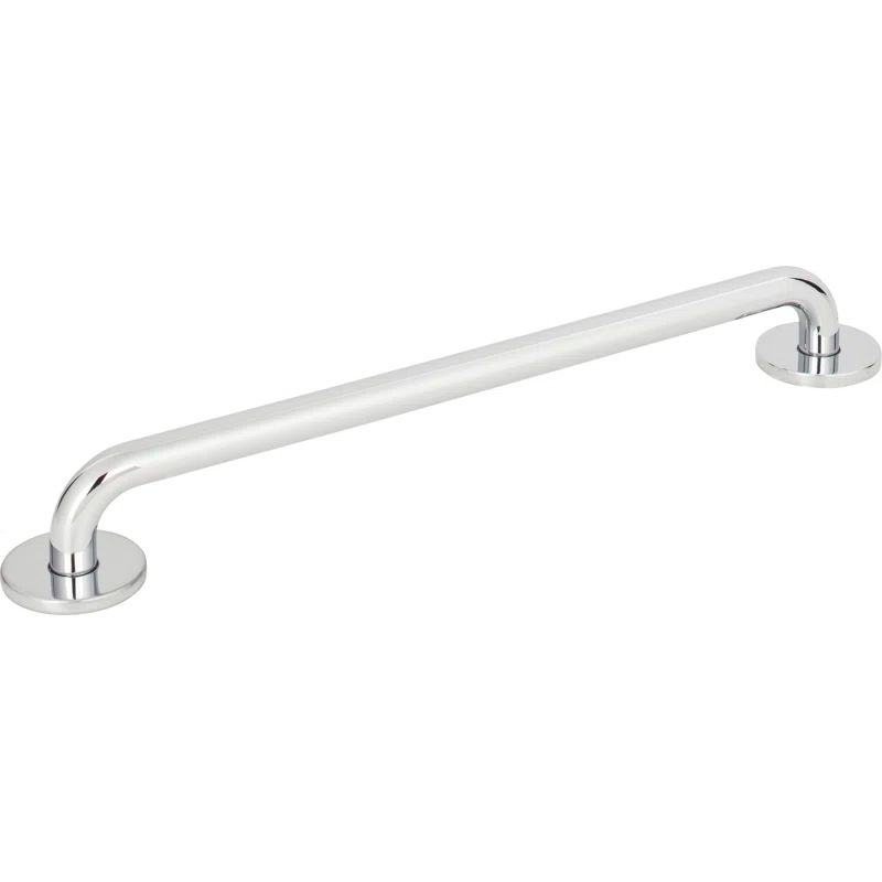 Polished Chrome 9 1/4" Modern Bar Handle with Mounting Hardware