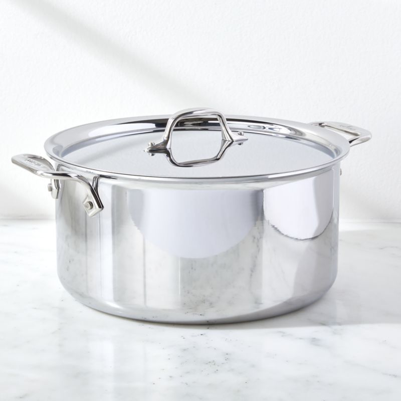 All-Clad 8-Quart Stainless Steel Stockpot with Lid for Induction