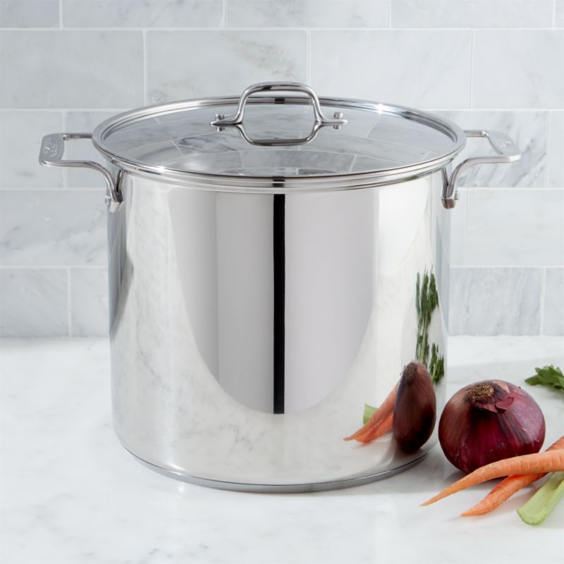 16 Quart Stainless Steel Stockpot with Lid