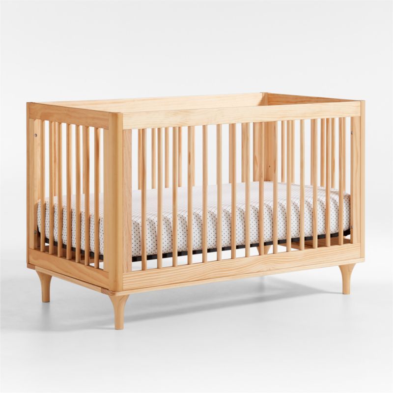 Natural Pine 3-in-1 Convertible Crib with Toddler Bed Kit