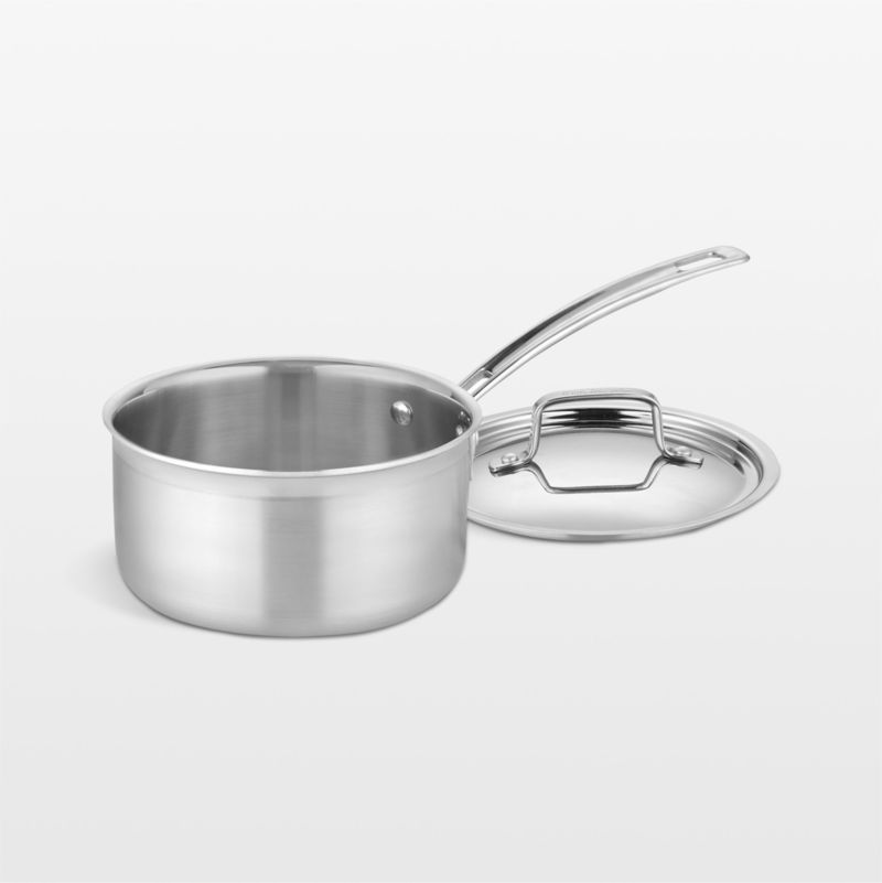 Stainless Steel 2-Quart Saucepan with Lid and Cool Grip Handle