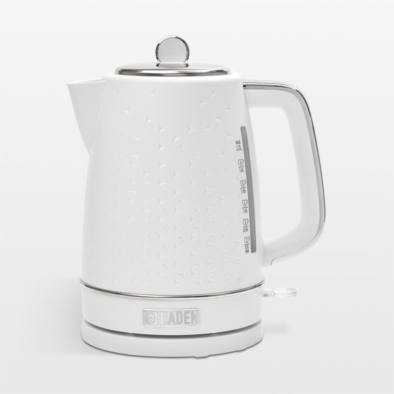 Haden Starbeck 1.7L White and Chrome Electric Tea Kettle