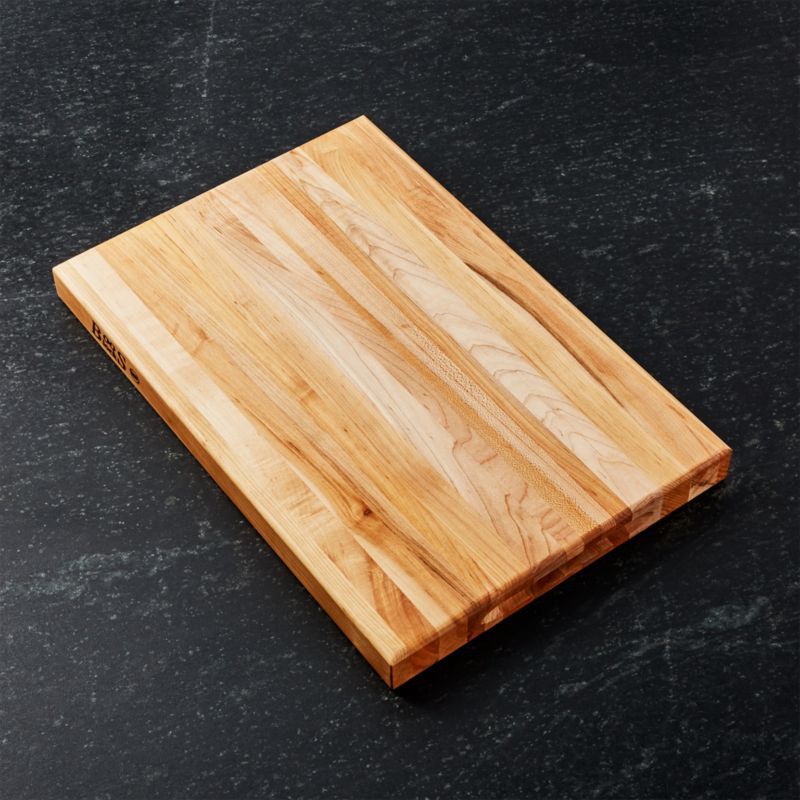Maple Wood Reversible Cutting Board with Hand Grips, 18 x 12 Inches