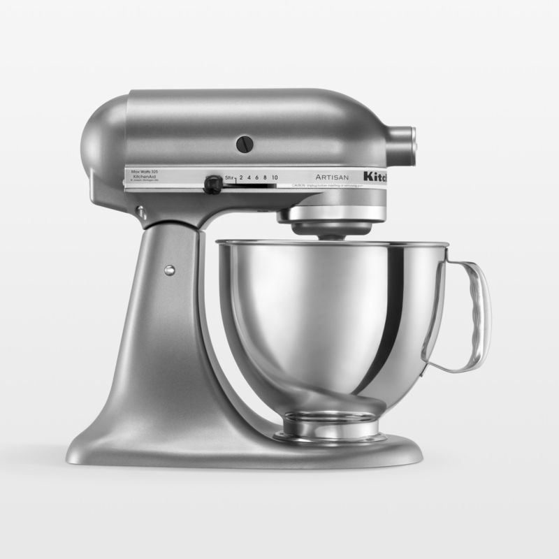 Contour Silver 5-Quart Stainless Steel Tilt-Head Stand Mixer