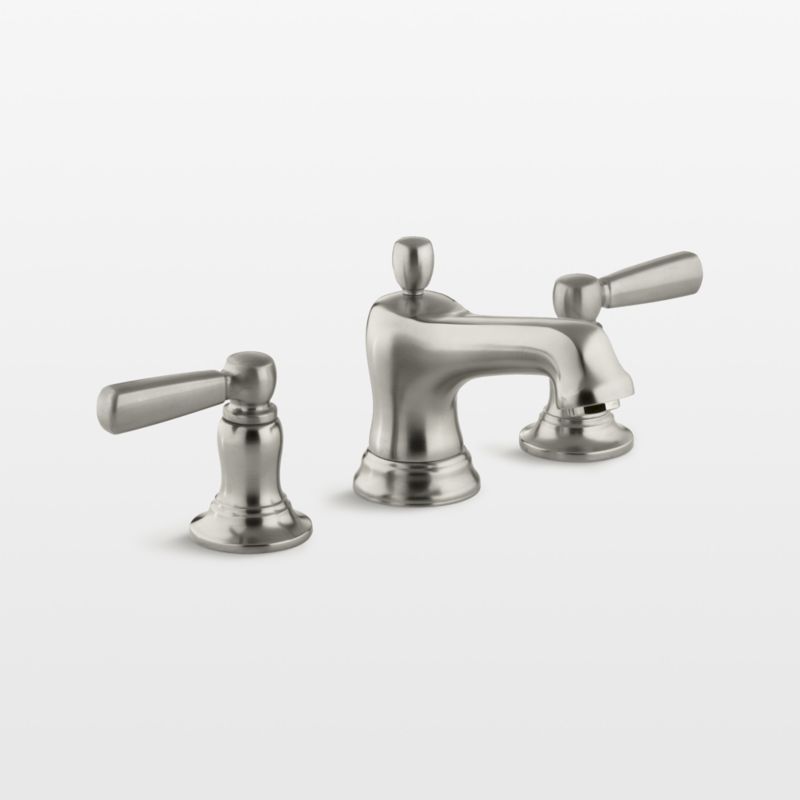 Bancroft Classic Elegance Double Handle Brushed Nickel Bathroom Faucet