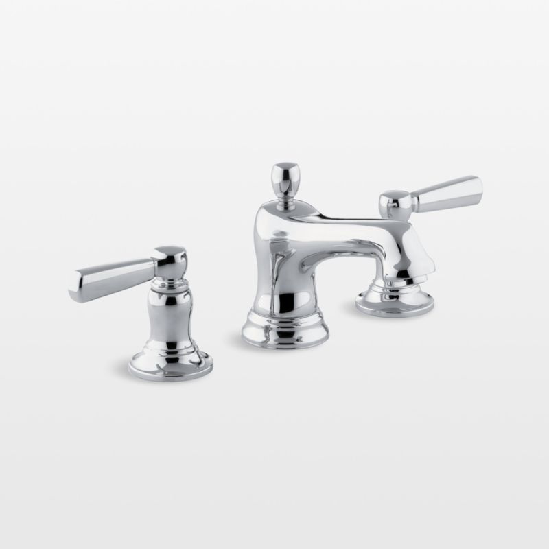 Bancroft Polished Chrome Widespread Bathroom Faucet with Drain