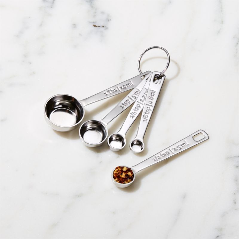 Stainless Steel 5-Piece Measuring Spoon Set