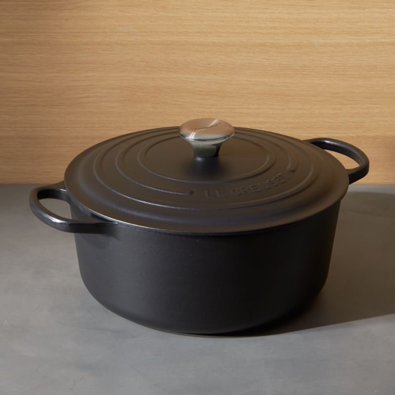 Le Creuset 7.25 qt Licorice Enameled Cast Iron Dutch Oven