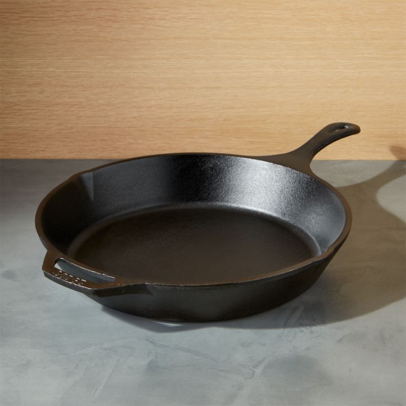 Lodge 13.25 Inch Black Cast Iron Skillet with Assist Handle