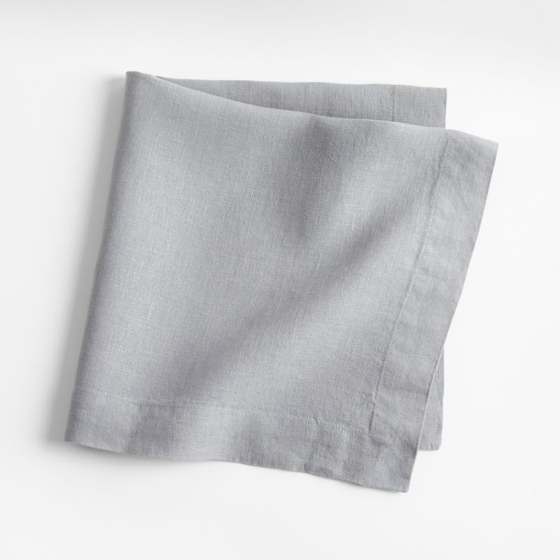 Marin Light Grey European Linen Dinner Napkin