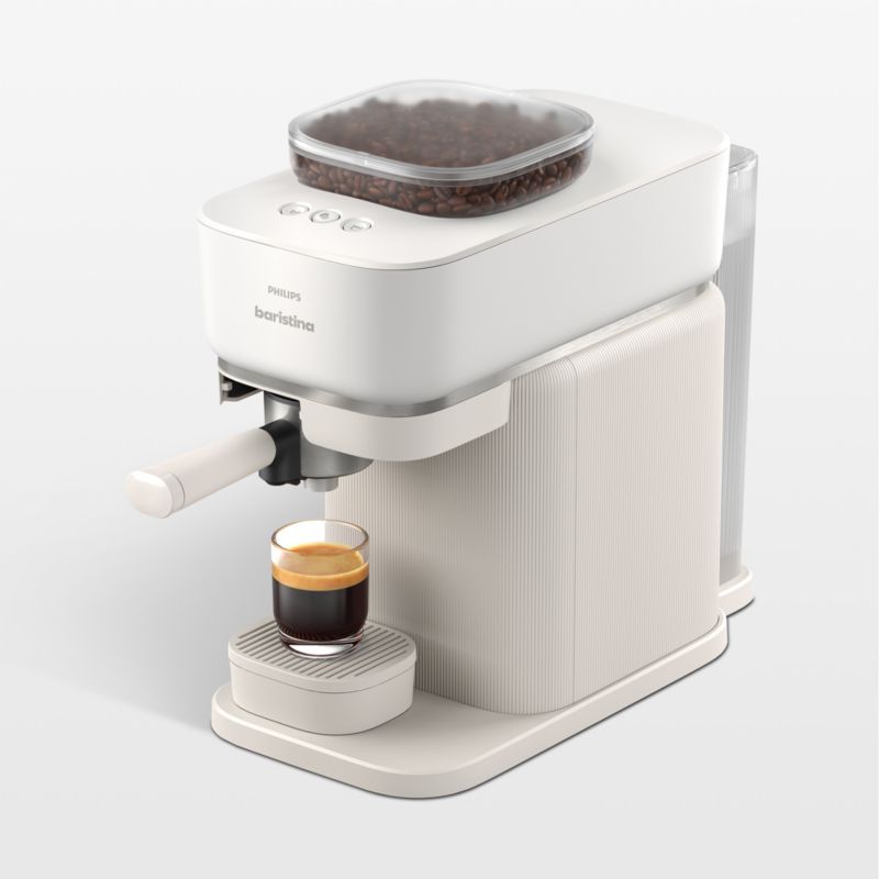 Philips Baristina Milky White Automatic Espresso Machine with Grinder