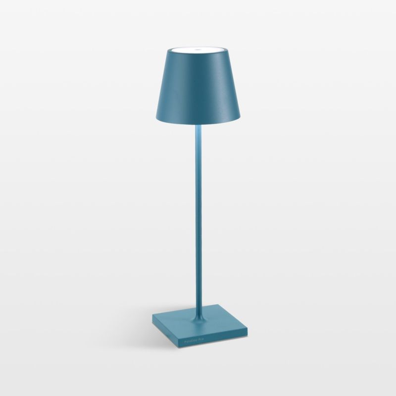 Blue Cordless Touch Adjustable Outdoor LED Table Lamp