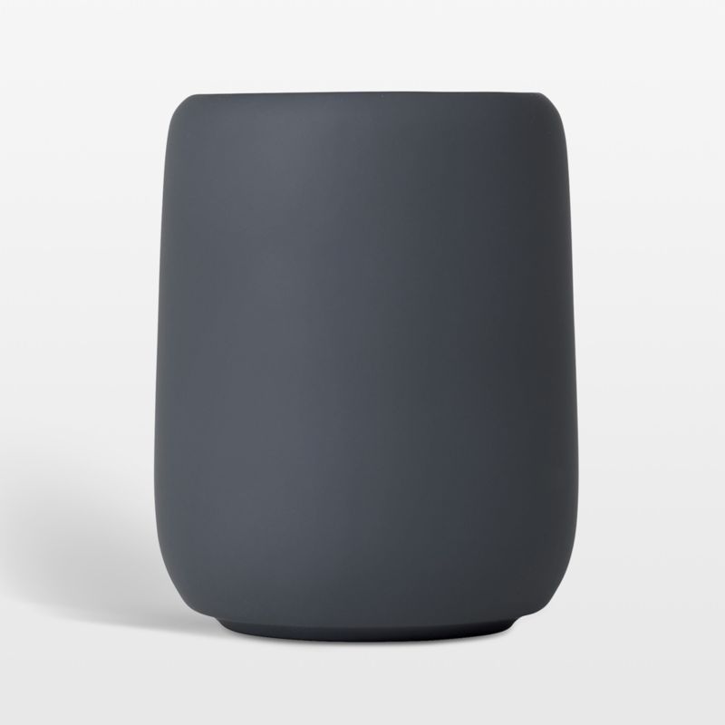 Magnet Charcoal Ceramic and Silicone Bathroom Tumbler