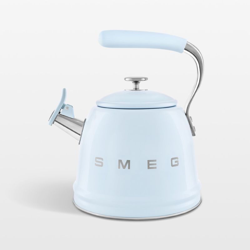 Pastel Blue Stainless Steel Retro Whistling Kettle