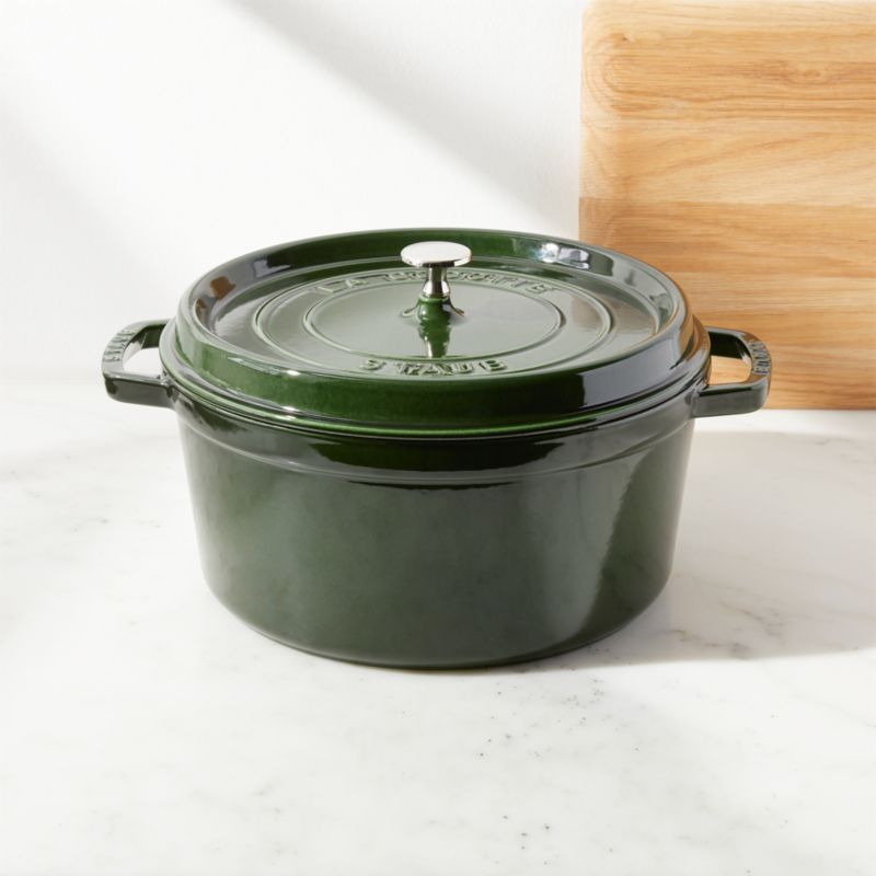 Staub 7-Quart Basil Enameled Cast Iron Cocotte
