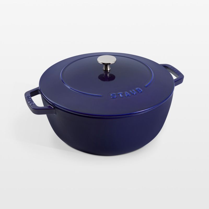 Staub Dark Blue Enameled Cast Iron 5-Quart Dutch Oven