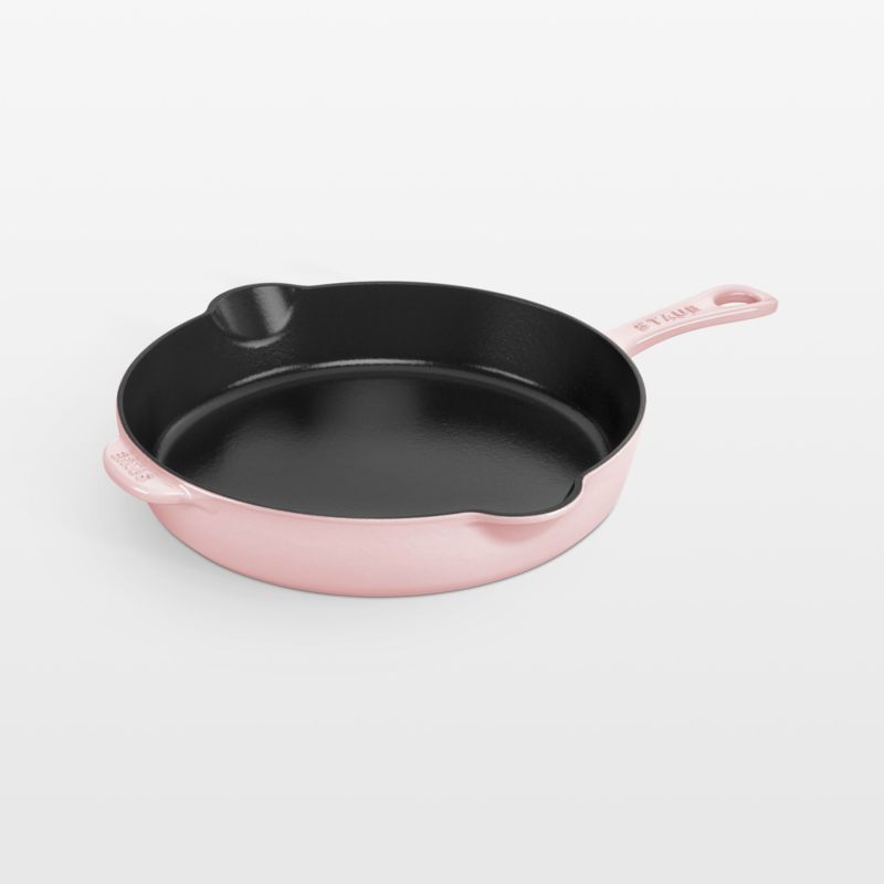 Staub Peony Pink Enameled Cast Iron 8.5-Inch Skillet