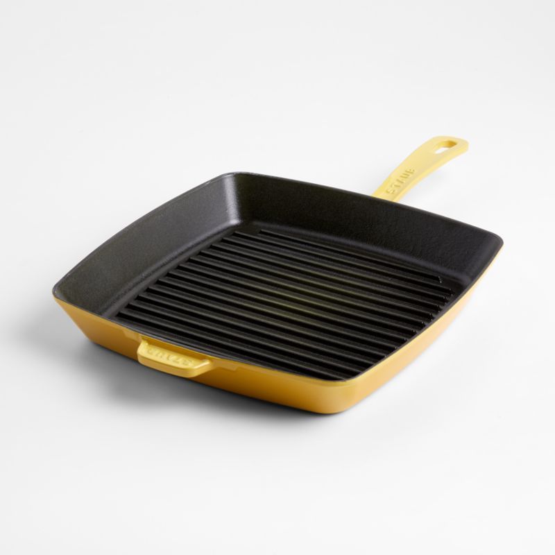 Staub 12" Citron Cast Iron Square Grill Pan