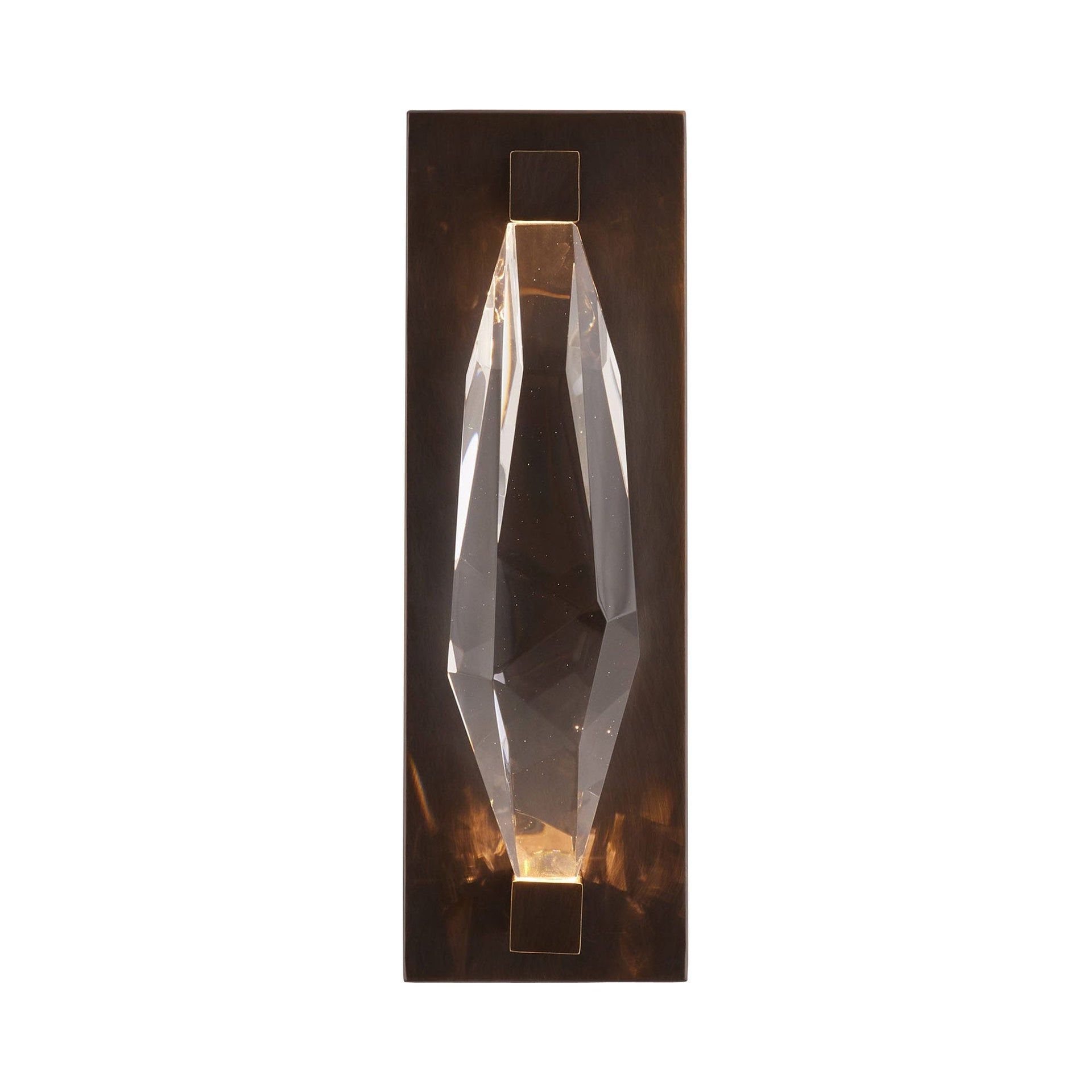 Maisie Bronze and Crystal LED Wall Sconce