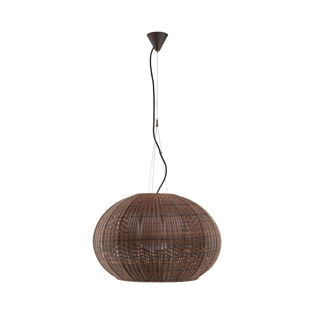 Graphite Brown Aluminum Globe LED Indoor/Outdoor Pendant Light