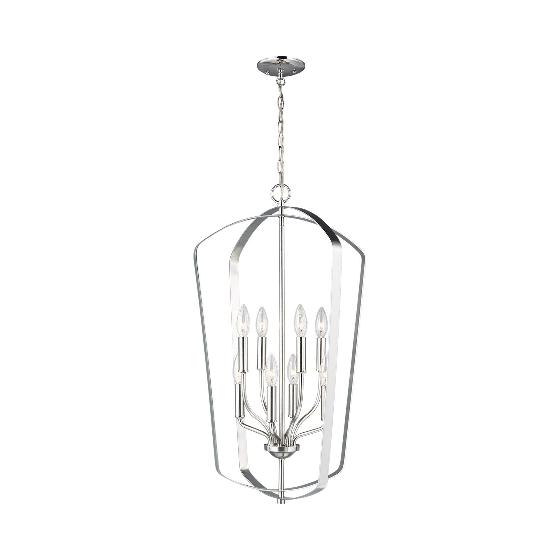 Romee 8-Light Brushed Nickel LED Indoor/Outdoor Pendant