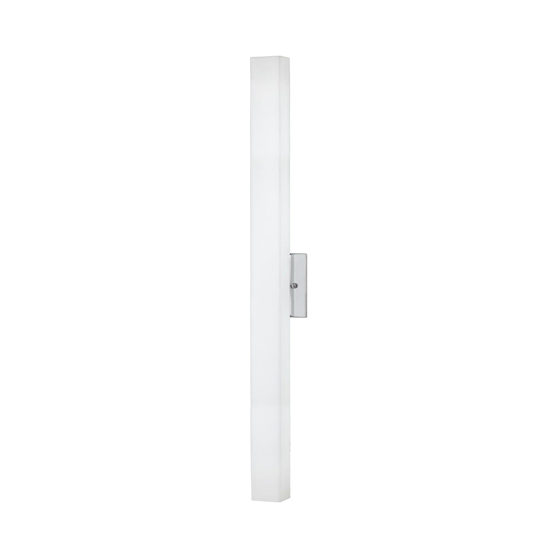 Melville 32" Chrome Opal Glass LED Wall Sconce, Dimmable