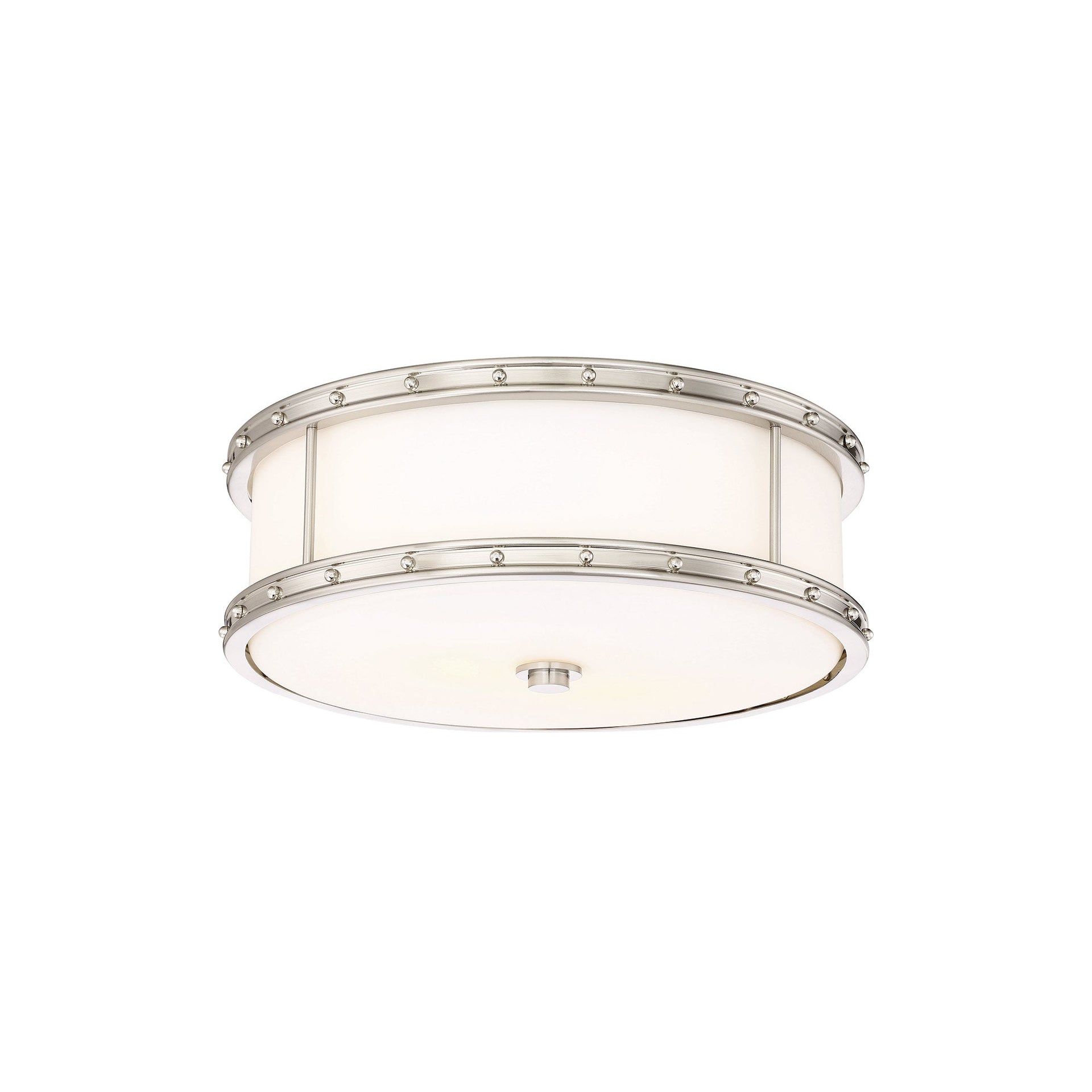 Harvard Court Bronze Etched Opal Glass LED Flush Mount Light