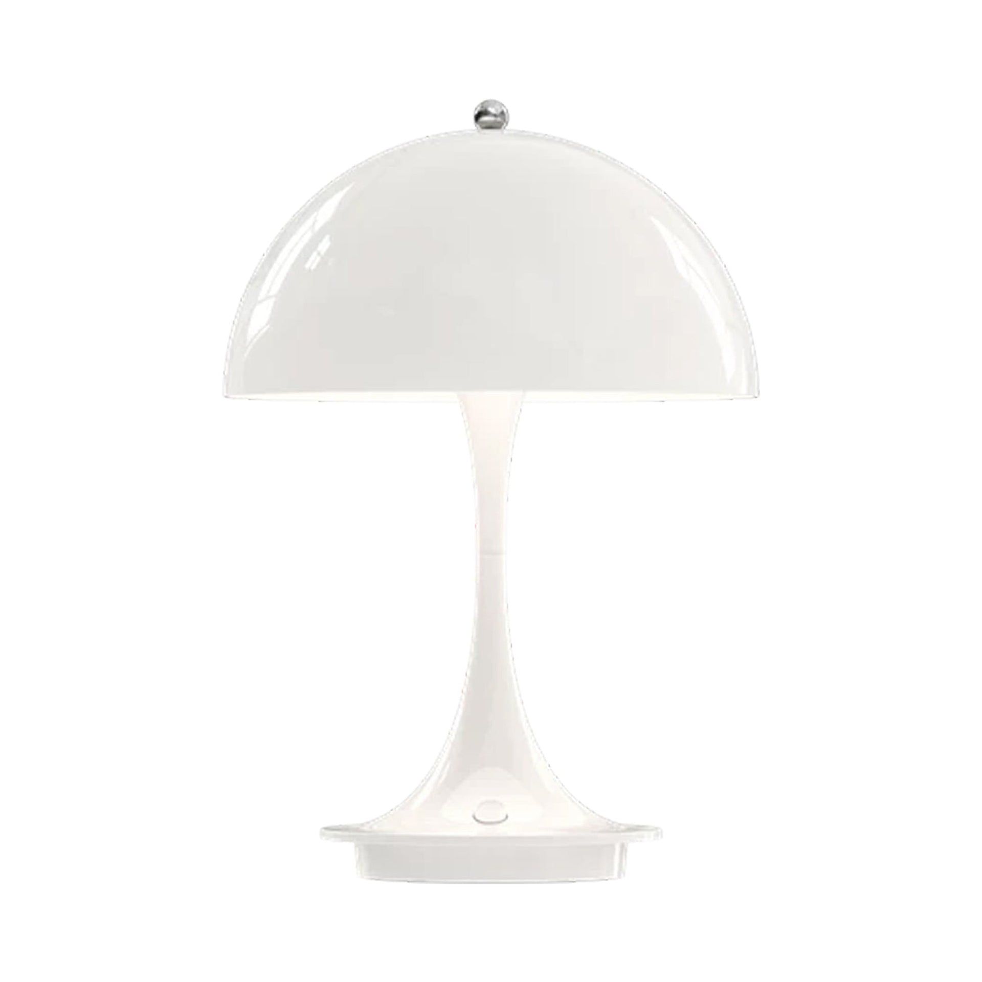 White Acrylic Cordless Portable LED Table Lamp