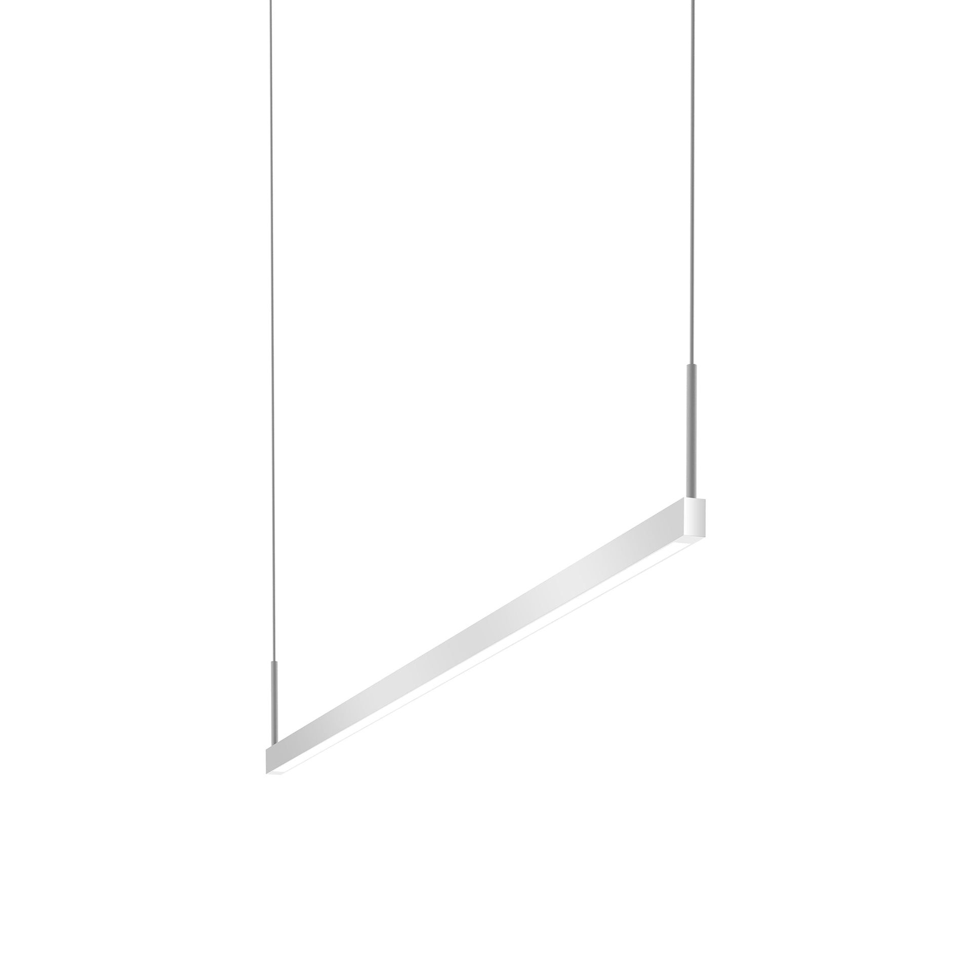 Bright Satin Aluminum Slim LED Pendant Light, Energy Star