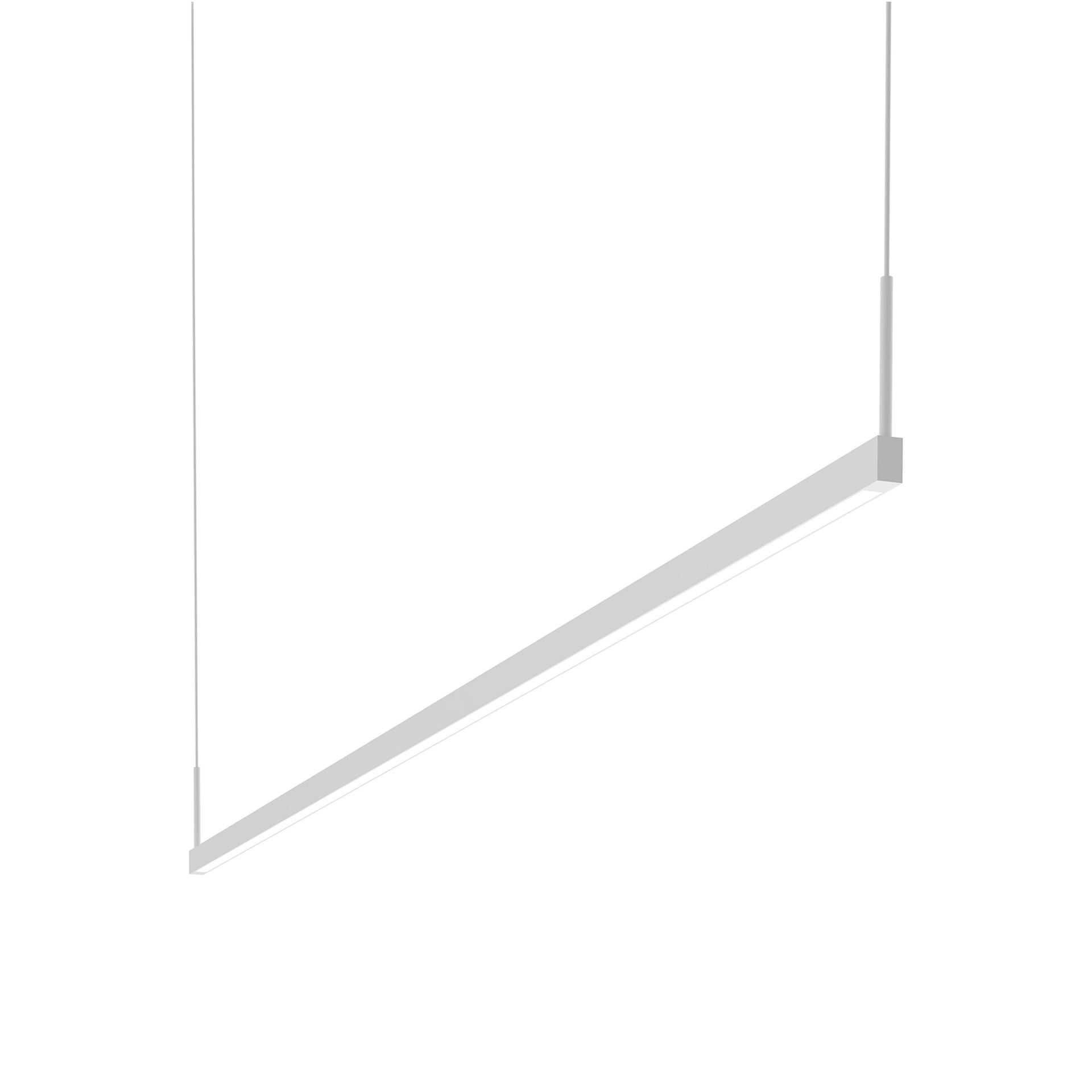 Satin White Slim Aluminum LED Pendant - Energy Star Certified
