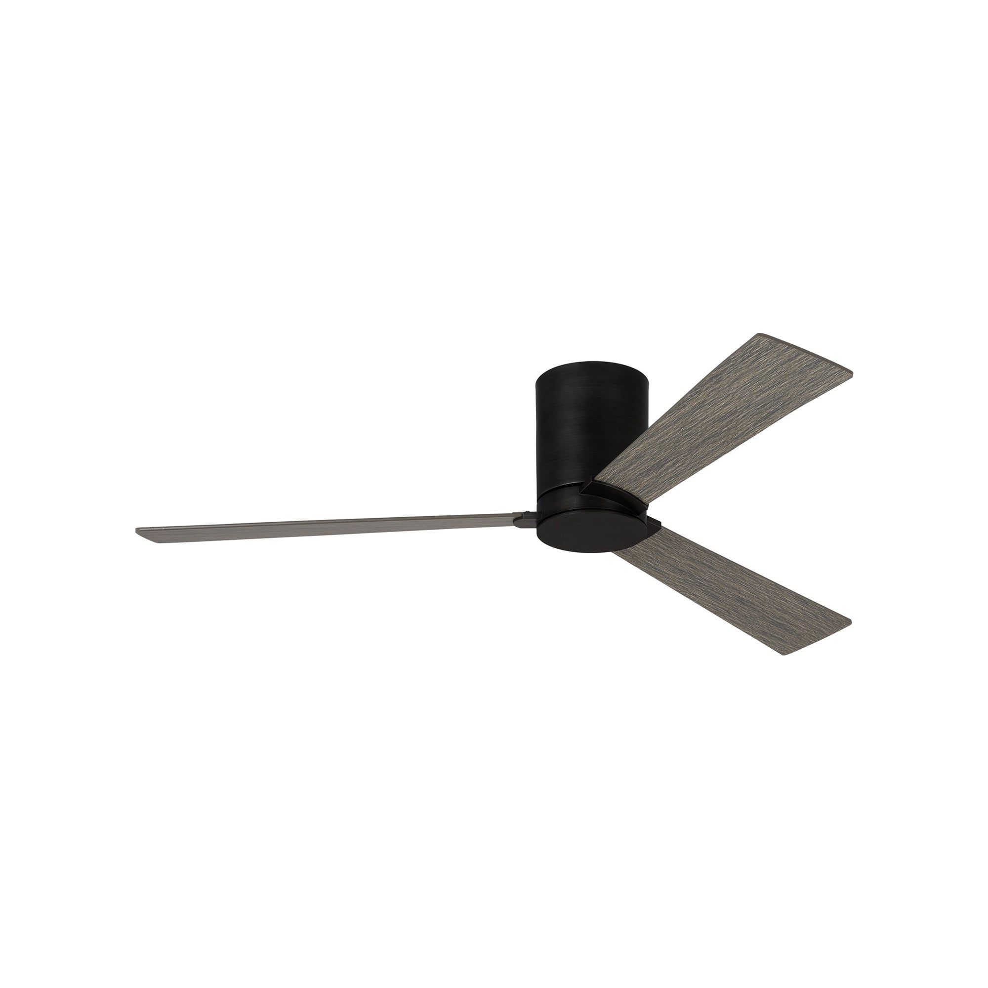 Aged Pewter 52" Ceiling Fan with Light Grey Weathered Oak Blades