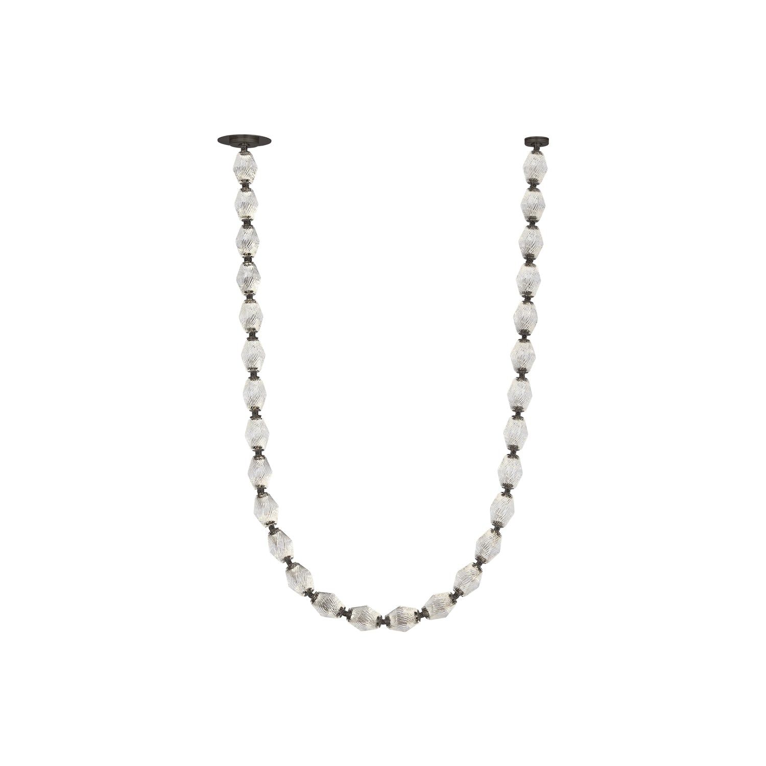 Collier Dark Bronze and Crystal LED Chandelier