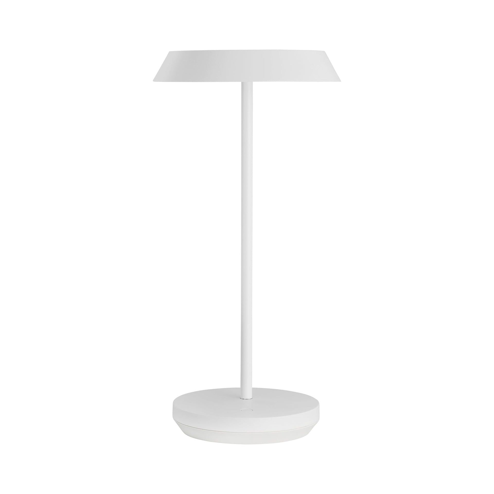 Matte White Cordless Touch LED Outdoor Table Lamp