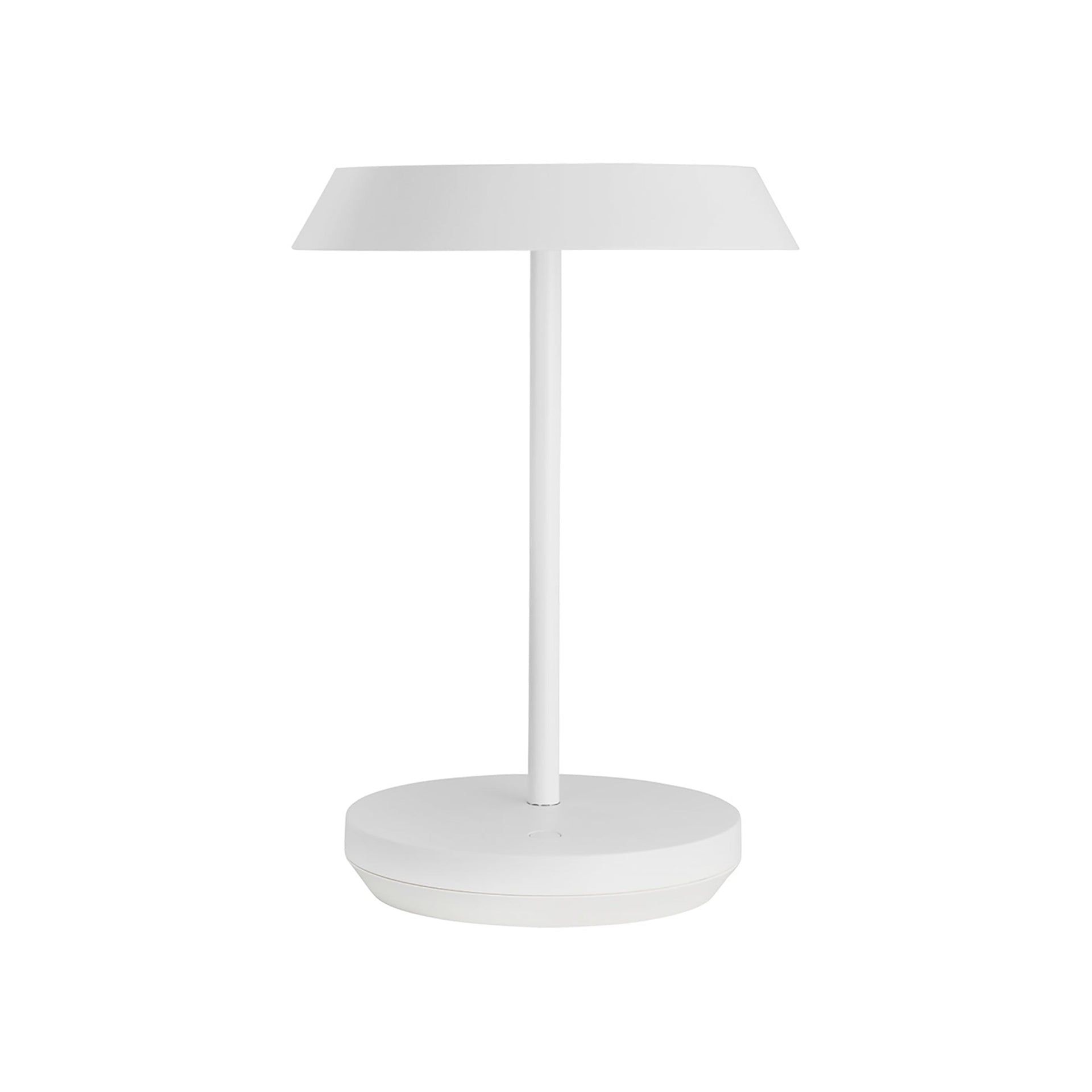 Matte White Cordless Outdoor Rechargeable LED Table Lamp
